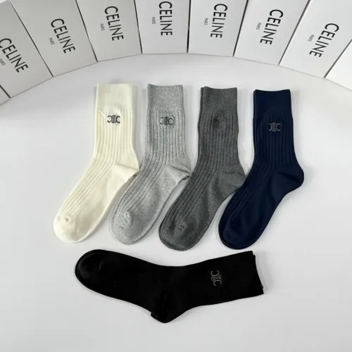 Replica Celine Socks #1414835 $29.00 USD for Wholesale