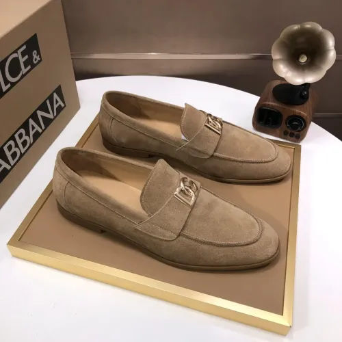 Replica Dolce & Gabbana D&G Leather Shoes For Men #1415791 $98.00 USD for Wholesale