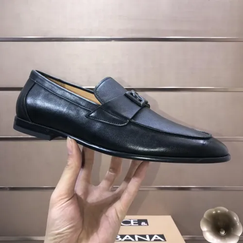 Replica Dolce & Gabbana D&G Leather Shoes For Men #1415797 $98.00 USD for Wholesale