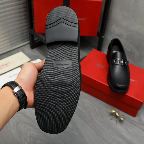 Replica Salvatore Ferragamo Leather Shoes For Men #1416448 $98.00 USD for Wholesale