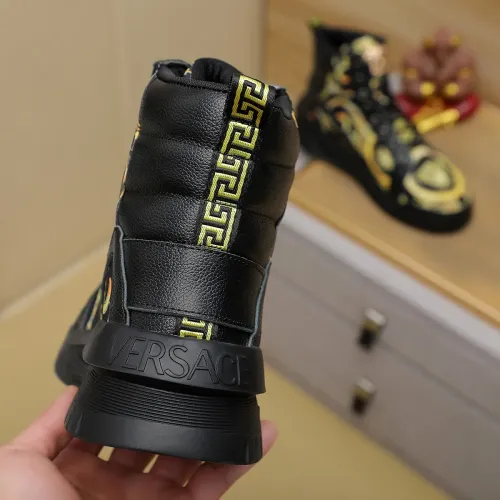 Replica Versace High Tops Shoes For Men #1416498 $85.00 USD for Wholesale