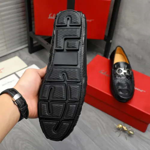 Replica Salvatore Ferragamo Leather Shoes For Men #1416523 $76.00 USD for Wholesale