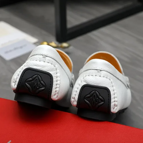 Replica Salvatore Ferragamo Leather Shoes For Men #1416527 $76.00 USD for Wholesale