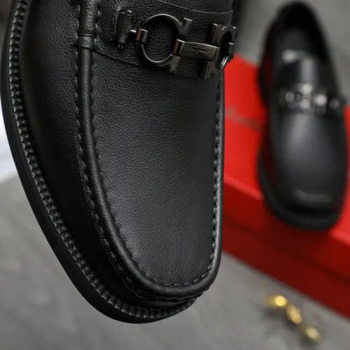 Replica Salvatore Ferragamo Leather Shoes For Men #1416538 $96.00 USD for Wholesale