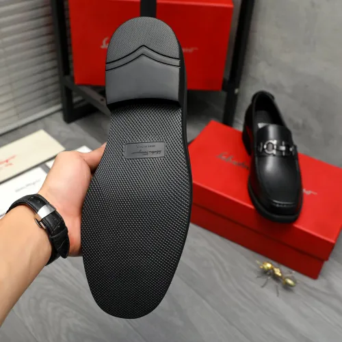 Replica Salvatore Ferragamo Leather Shoes For Men #1416539 $96.00 USD for Wholesale