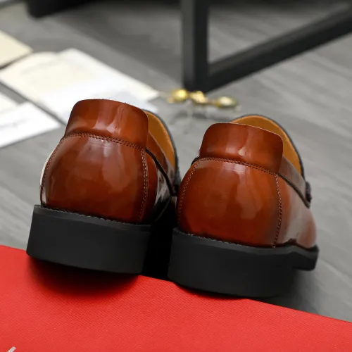 Replica Salvatore Ferragamo Leather Shoes For Men #1416541 $96.00 USD for Wholesale