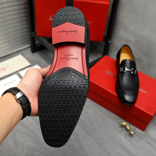 Replica Salvatore Ferragamo Leather Shoes For Men #1416553 $88.00 USD for Wholesale
