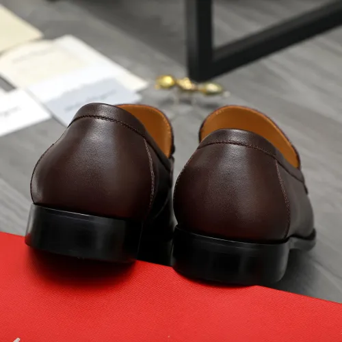 Replica Salvatore Ferragamo Leather Shoes For Men #1416560 $88.00 USD for Wholesale