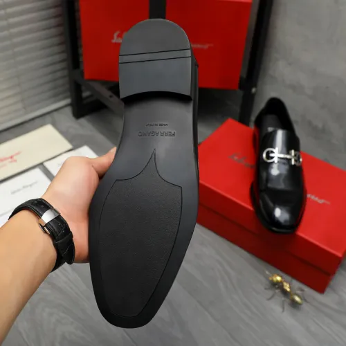 Replica Salvatore Ferragamo Leather Shoes For Men #1416564 $88.00 USD for Wholesale
