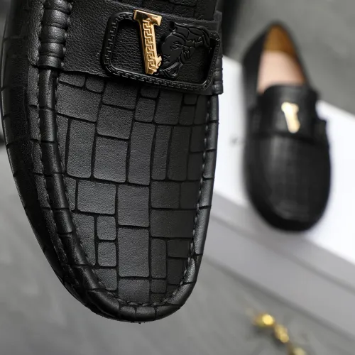 Replica Versace Leather Shoes For Men #1416939 $76.00 USD for Wholesale