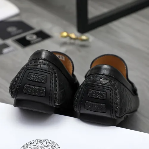 Replica Versace Leather Shoes For Men #1416942 $76.00 USD for Wholesale