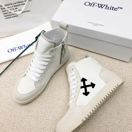 Replica Off-White High Tops Shoes For Men #1417455 $96.00 USD for Wholesale