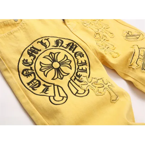 Replica Chrome Hearts Jeans For Men #1417706 $48.00 USD for Wholesale