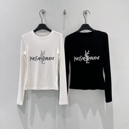 Replica Yves Saint Laurent YSL T-shirts Long Sleeved For Women #1417746 $68.00 USD for Wholesale