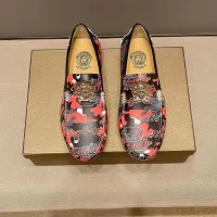 $76.00 USD Versace Leather Shoes For Men #1408364