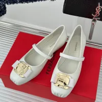 $102.00 USD Salvatore Ferragamo Flat Shoes For Women #1408907
