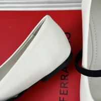 $102.00 USD Salvatore Ferragamo Flat Shoes For Women #1408909