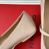 $102.00 USD Salvatore Ferragamo Flat Shoes For Women #1408911