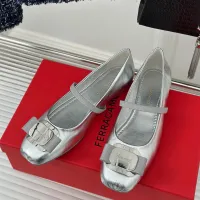 $102.00 USD Salvatore Ferragamo Flat Shoes For Women #1408914