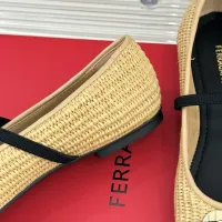 $102.00 USD Salvatore Ferragamo Flat Shoes For Women #1408915