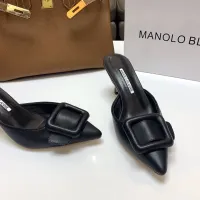 $96.00 USD Manolo Blahnik Slippers For Women #1409578