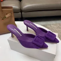 $96.00 USD Manolo Blahnik Slippers For Women #1409580