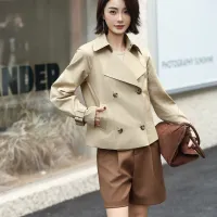 $132.00 USD Burberry Trench Coat Long Sleeved For Women #1410241