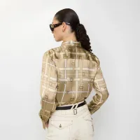 $76.00 USD Burberry Shirts Long Sleeved For Women #1410292