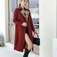 $160.00 USD Burberry Trench Coat Long Sleeved For Women #1410296