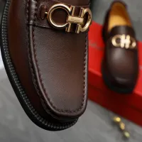 $98.00 USD Salvatore Ferragamo Leather Shoes For Men #1416447