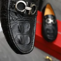 $76.00 USD Salvatore Ferragamo Leather Shoes For Men #1416523