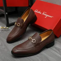 $88.00 USD Salvatore Ferragamo Leather Shoes For Men #1416556