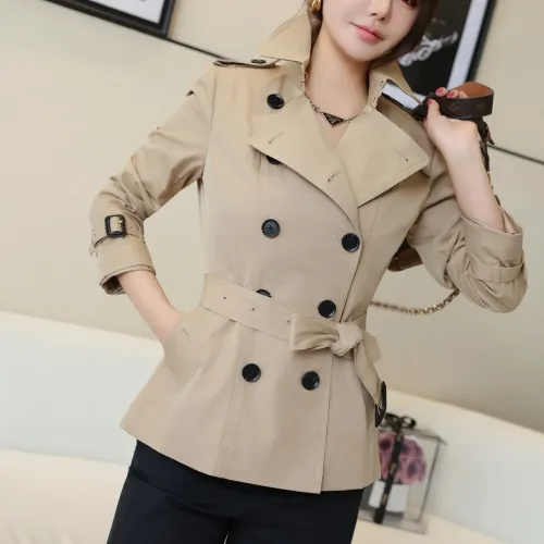 Burberry Trench Coat Long Sleeved For Women #1419500