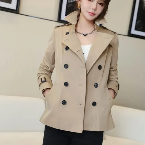 Replica Burberry Trench Coat Long Sleeved For Women #1419500 $160.00 USD for Wholesale