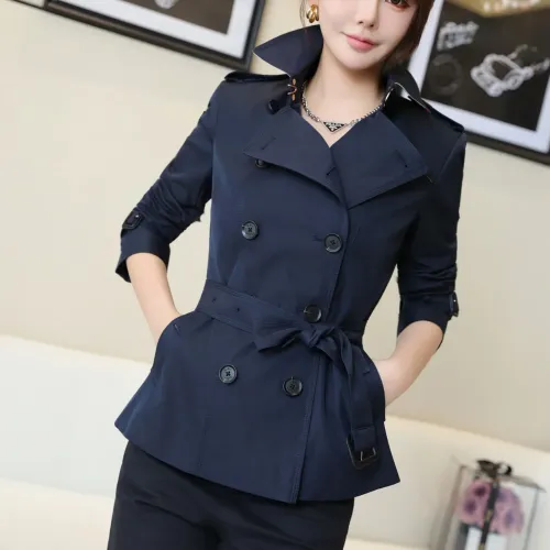 Replica Burberry Trench Coat Long Sleeved For Women #1419514 $160.00 USD for Wholesale