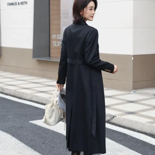 Replica Burberry Trench Coat Long Sleeved For Women #1419556 $170.00 USD for Wholesale