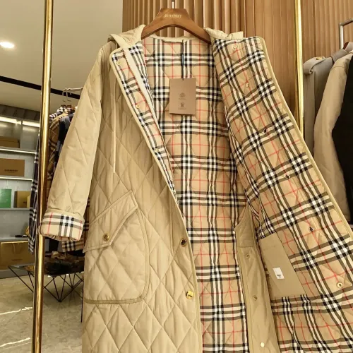 Replica Burberry Coats Long Sleeved For Women #1419597 $160.00 USD for Wholesale