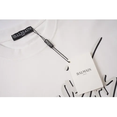 Replica Balmain T-Shirts Short Sleeved For Unisex #1419614 $29.00 USD for Wholesale