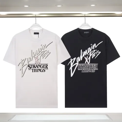 Replica Balmain T-Shirts Short Sleeved For Unisex #1419615 $29.00 USD for Wholesale