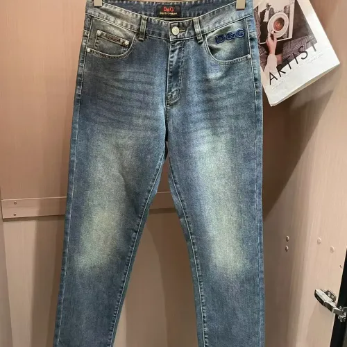 Replica Dolce & Gabbana D&G Jeans For Men #1420220 $45.00 USD for Wholesale