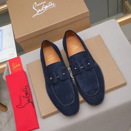 Replica Christian Louboutin Leather Shoes For Men #1422344 $105.00 USD for Wholesale