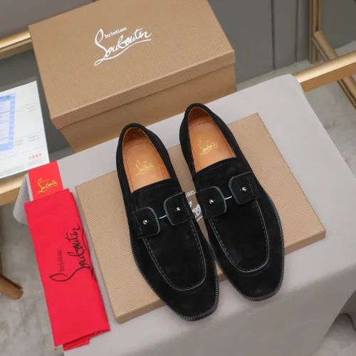 Replica Christian Louboutin Leather Shoes For Men #1422345 $105.00 USD for Wholesale