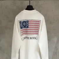 $68.00 USD Chrome Hearts T-Shirts Long Sleeved For Men #1418918