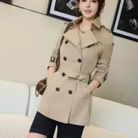 $160.00 USD Burberry Trench Coat Long Sleeved For Women #1419535
