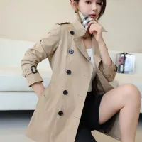 $160.00 USD Burberry Trench Coat Long Sleeved For Women #1419535