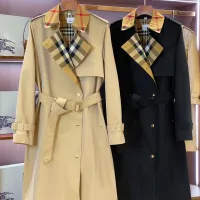 $162.00 USD Burberry Trench Coat Long Sleeved For Women #1422005