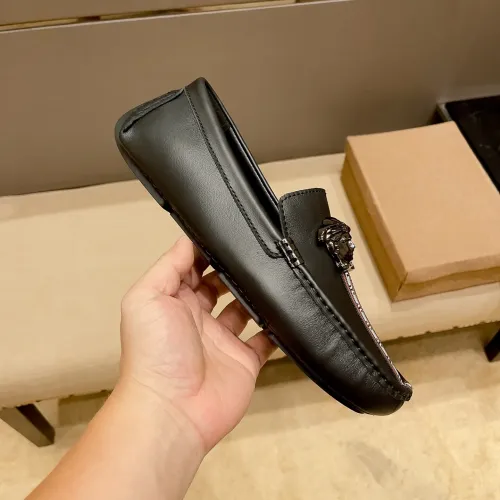 Replica Versace Leather Shoes For Men #1423016 $80.00 USD for Wholesale