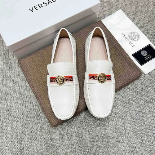 Replica Versace Leather Shoes For Men #1423059 $80.00 USD for Wholesale