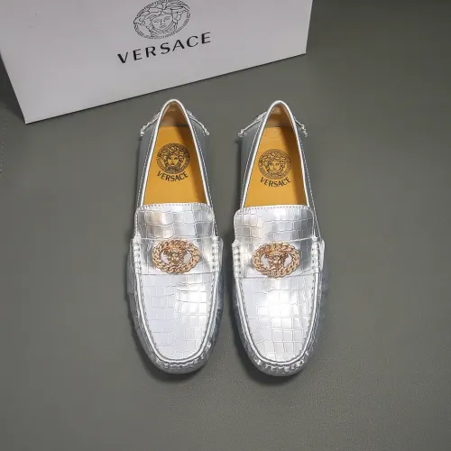 Replica Versace Leather Shoes For Men #1423105 $76.00 USD for Wholesale