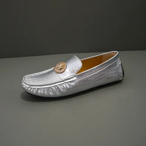 Replica Versace Leather Shoes For Men #1423105 $76.00 USD for Wholesale